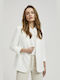 Moodo Long Women's Blazer Off White