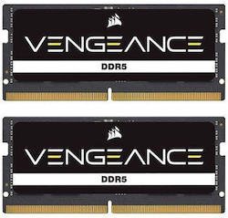 Corsair Vengeance 64GB DDR5 RAM με 2 Modules (2x32GB) και Ταχύτητα 5600 για Desktop