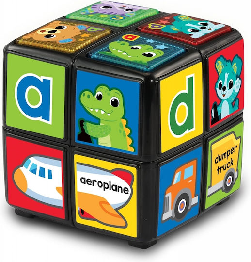 Vtech Aktivitätswürfel Interactive Toy Educational Cube 7.5 X 7.5 X 7.5 Cm mit Musik und Geräuschen für 18++ Monate