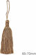 Plastic Decorative Tassel for DIY Crafts Brown 10pcs