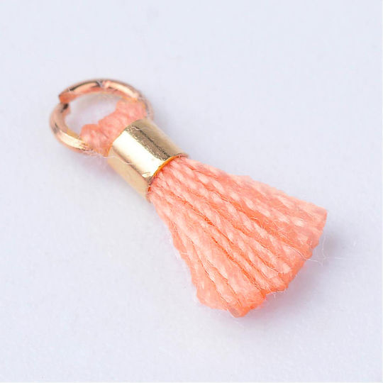 Decorative Tassel for DIY Crafts Coral 10pcs