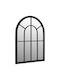 vidaXL Wall Mirror with Black Metallic Frame 45x60cm 1pcs