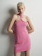 Tailor Made Knitwear RESORT Mini Dress Pink