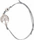Mouchtaris Collection Μαρτυρικό Βάπτισης Βραχιολάκι Silber 50Stück