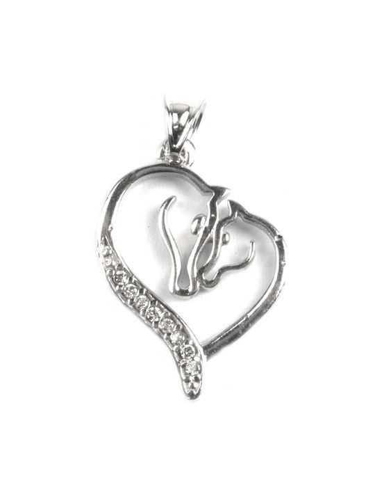 Pandantiv Jolie argint Sterling 925 Model Cai Îndrăgostiți 16 X 20 mm 1.6 G