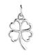 925 Silver Pendant Jolie Silver Clover Outline Model 20 X 12 Mm 0.7 G