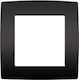 Elmark City Schalterrahmen 1-fach in Schwarz Farbe 190440
