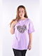 Damen Bluse Lila