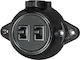 Elmark Comutator De Perete Electric Dublu Bronz