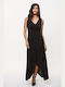 Dress Up Maxi Rochie Înfășurați Negru