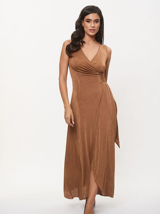 Dress Up Maxi Dress Wrap Gold