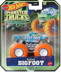 Mattel Hot Wheels Αυτοκινητάκι Glow In Dark Big Foot 3+ Ετών Hwc88