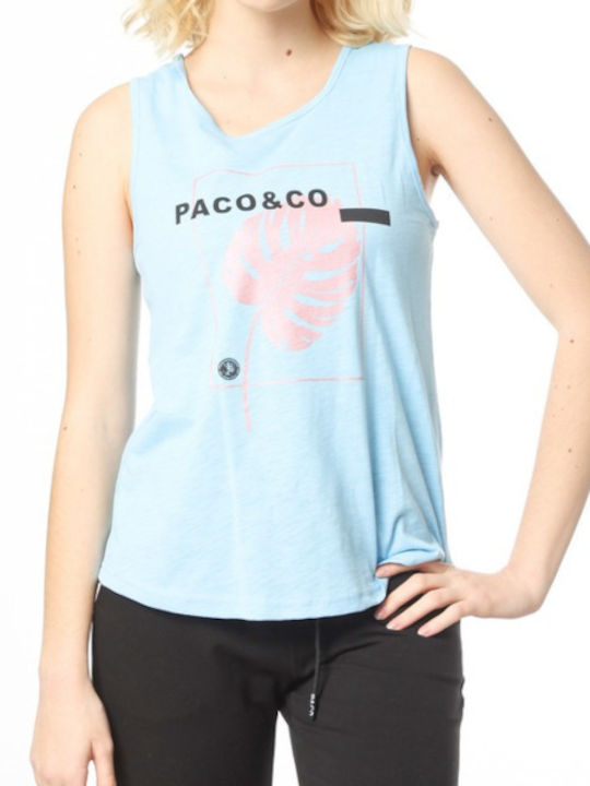 Paco & Co Women's Blouse Sleeveless Sky