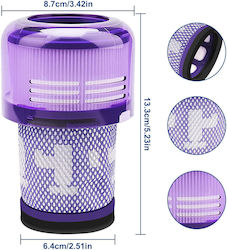 Filters Electric Vacuum Compatible with Dyson / Total