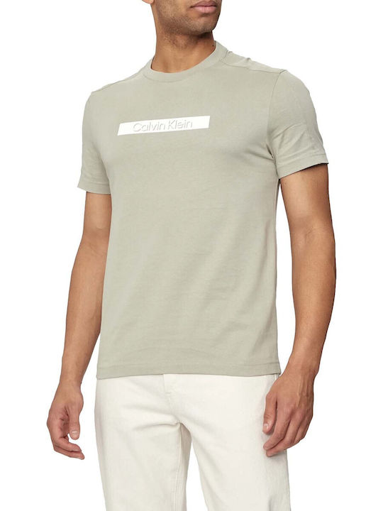 Calvin Klein Ανδρικό T-shirt Κοντομάνικο Γκρι