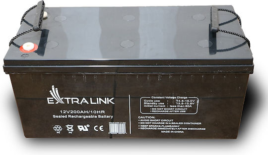 Extralink Μπαταρία UPS με Χωρητικότητα 200Ah και Τάση 12V 1τμχ