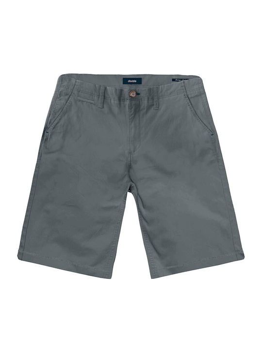 Double Men's Shorts Chino Gray