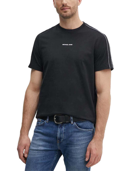 Michael Kors T-shirt Bărbătesc cu Mânecă Scurtă Negru