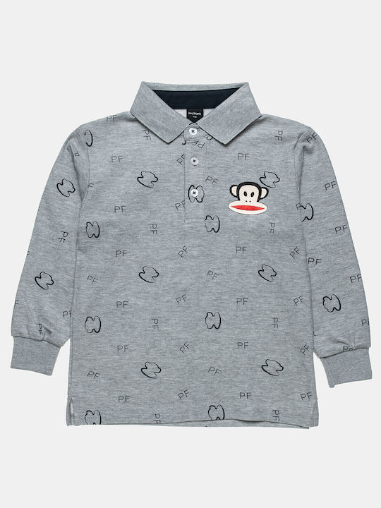 Alouette Kids Polo Long Sleeve Gray