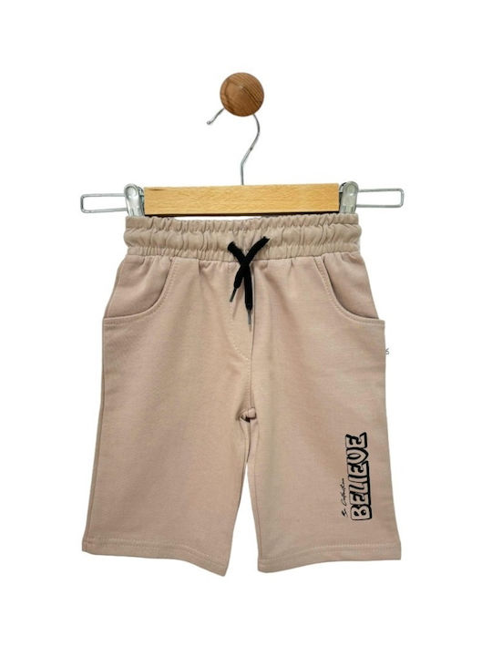 Trendy Shop Kids Shorts/Bermuda Fabric Dark beige