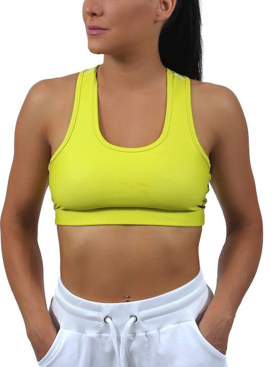 H&S Women's Sports Bra without Padding Yellow