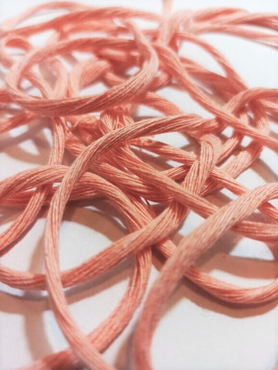 Schnürsenkel Baumwoll Orange 3mm x 60m