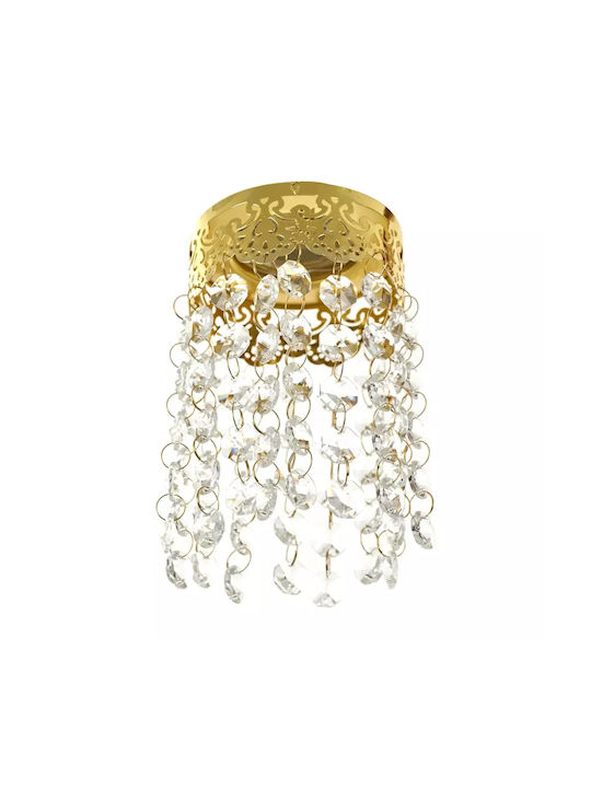 Ceiling Mount Light Gold with Socket GU10