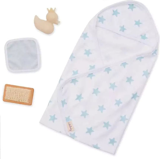Doll Accessories Set 14" Battat Bathrobe 4 Pieces Blue