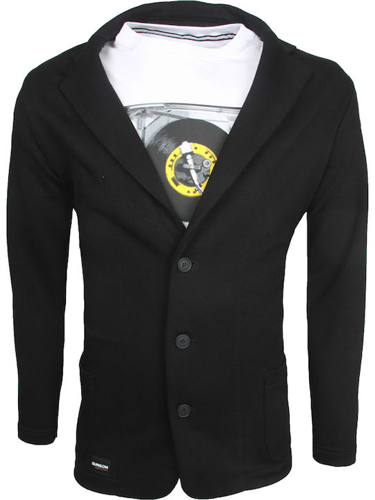 Gunson Men's Summer Suit Jacket Black