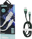 Treqa Ca-8782 USB-A to Lightning Cable Πράσινο 1m