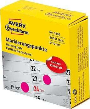 Avery 1τμχ Αυτοκόλλητες Ετικέτες Στρογγυλές