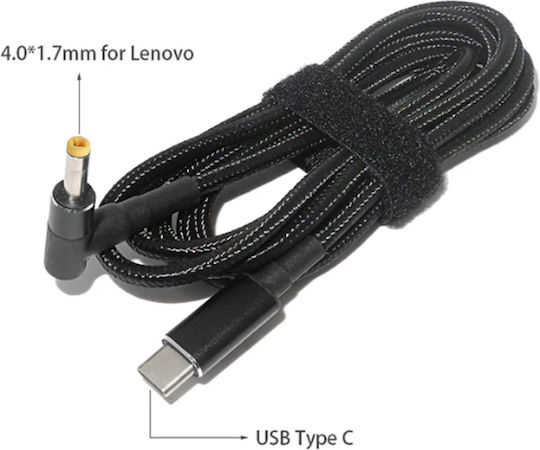 Cable USB Type-C Converter to 4.0mm*1.7mm 45W 65W 90W 100W (1-DCCRD054) 1pcs