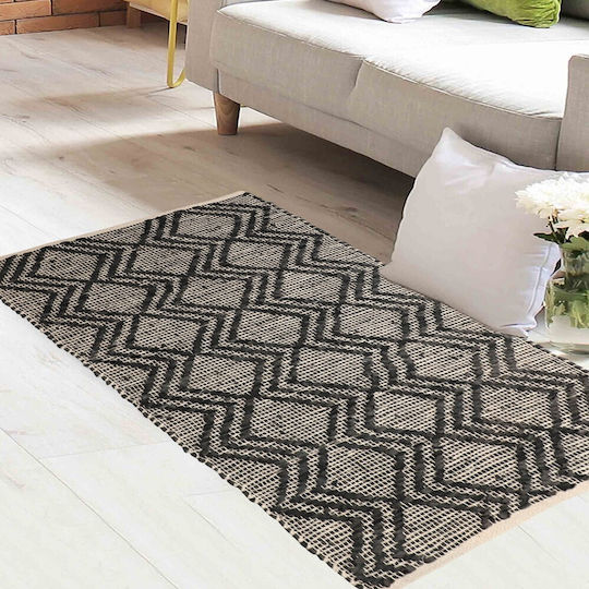 Melinen Rug Rectangular Gray