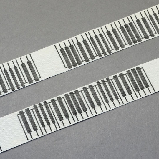Stoff Band Monochrom Gray 19meters mit Breite 20mm