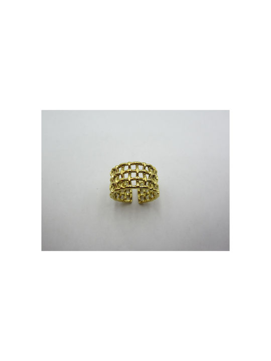 Steel Ring Gold 10mm 1pc