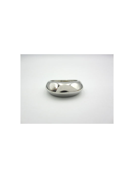 Steel Ring Silver Line Bobe