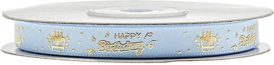 Nuova Vita Happy Birthday Κορδέλα Γαλάζιο 20m