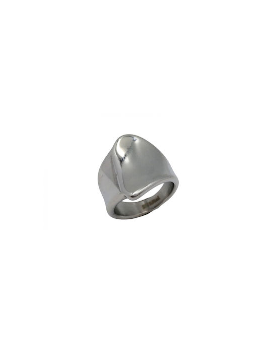 Edelstahl Ring Design Silber 22mm 1 Stück