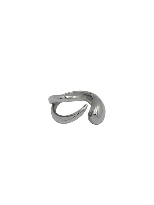 Stainless Steel Ring Silver Design 20mm 1 piece