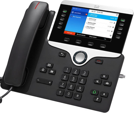Cisco CP-8841-3PCC-K9 С кабел Телефон IP Черен