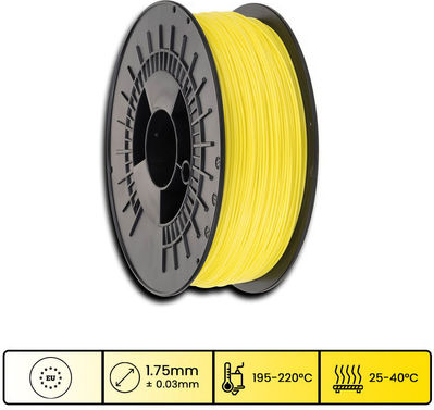 3d Power PLA 3D Drucker Filament 1,75mm Gelbe 1kg 1Stück (Spule)