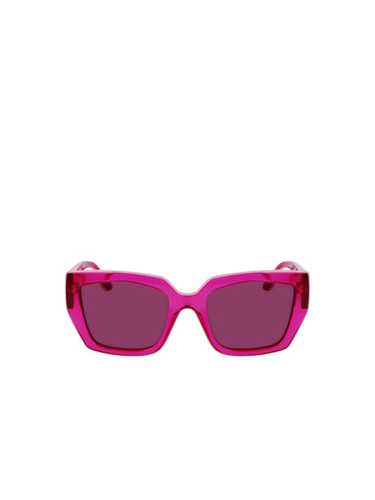 Karl Lagerfeld Women's Sunglasses with Pink Plastic Frame and Fuchsia Lens KL6143S-650