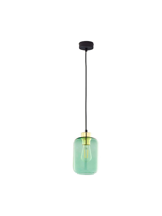 TK Lighting Marco Pendant Light Green with Sock...