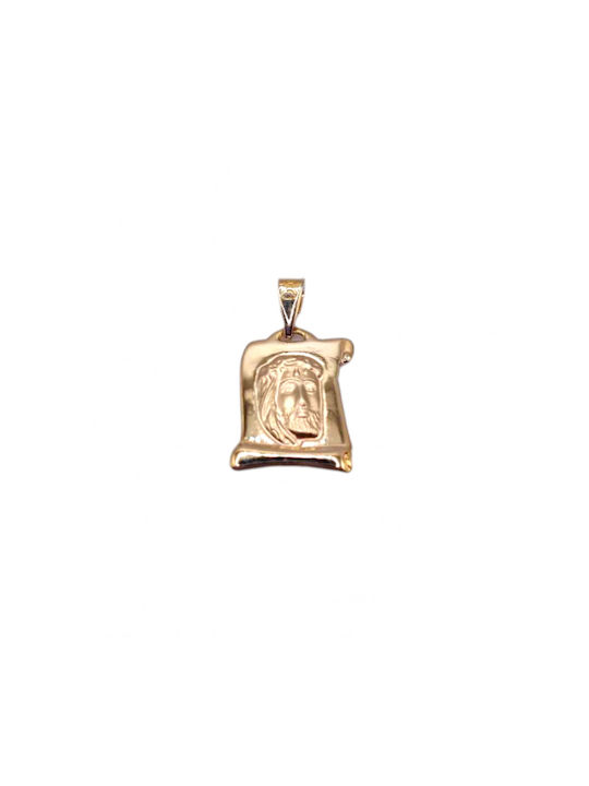 Velegrakis Pendant Kids Talisman with Jesus Christ from Gold 9K GMT0197