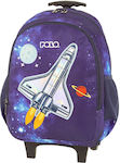 Polo Space Σχολική Τσάντα Τρόλεϊ Νηπιαγωγείου Πολύχρωμη 2024