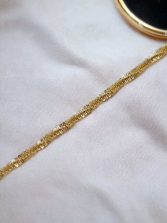 Chain Hand Spiral made of Steel Gold-plated