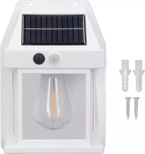 Bk-888 Wall Mounted Solar Light 1W 600lm Natural White 4000K with Motion Sensor and Photocell IP65