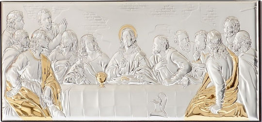 Slevori Imaginea Cina cea de Taină Argint 24.5x10.5cm