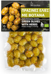 Βελουϊτίνος Organic Green Olives 180gr