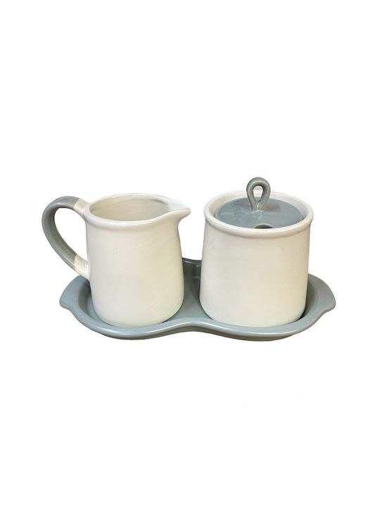 Milk Jug & Sugar Bowl Set Serving Beige